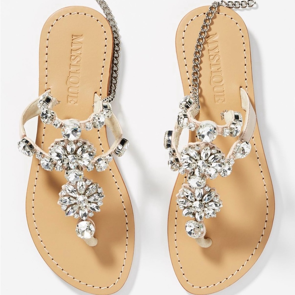 Mystique Crystal Embellished
Gladiator Sandals 9